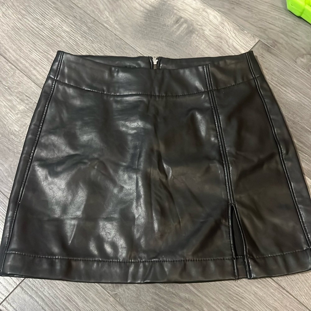 Leather American Eagle Skirt